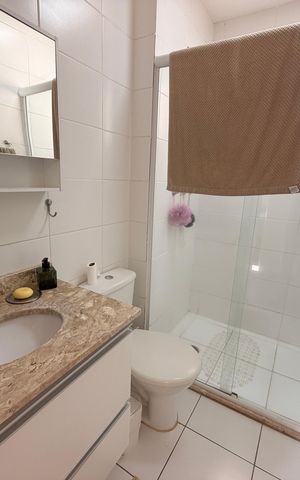 Apartamento à venda com 59m², 2 quartos e 1 vagaBanheiro Social