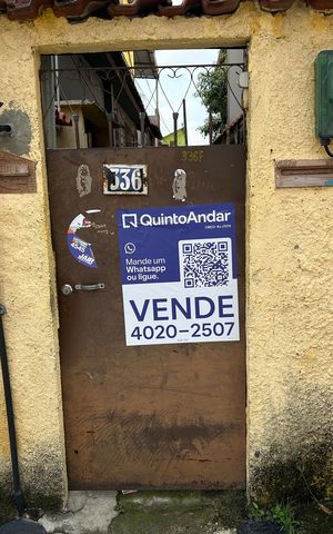Casa para alugar com 50m², 1 quarto e sem vagaFachada + placa