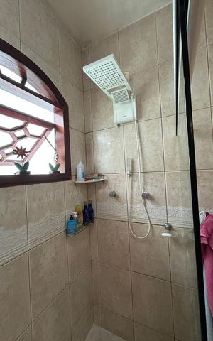 Casa de condomínio à venda com 166m², 3 quartos e 2 vagasBanheiro do quarto 3 suite