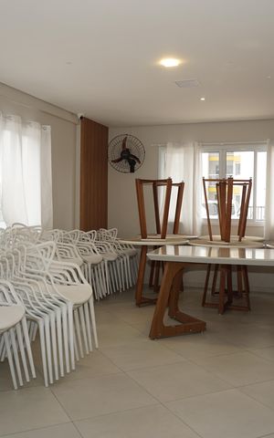 Apartamento para alugar com 82m², 2 quartos e 1 vagaÁrea comum - Salão de festas