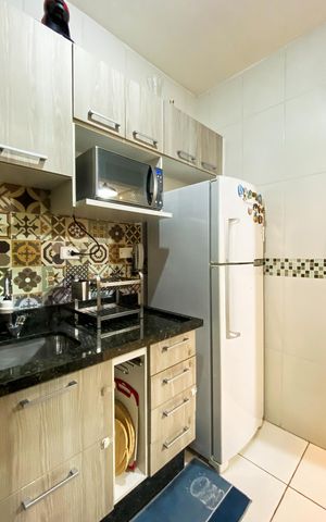 Casa de condomínio à venda com 79m², 2 quartos e 2 vagas Casa de condomínio à venda com 79m², 2 quartos e 2 vagasCozinha