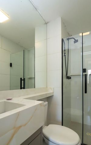 Apartamento para alugar com 44m², 2 quartos e 1 vaga Apartamento para alugar com 44m², 2 quartos e 1 vagaBanheiro