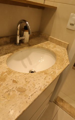 Apartamento à venda com 64m², 2 quartos e 1 vagaBanheiro Social - Pia