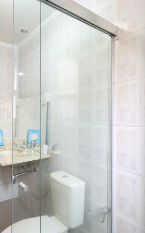 Apartamento para alugar com 145m², 4 quartos e 3 vagasBanheiro da Suíte 1