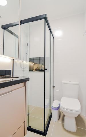 Apartamento à venda com 68m², 2 quartos e 2 vagasBanheiro do Quarto 1