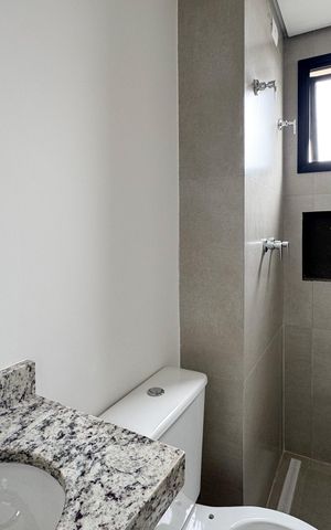 Apartamento à venda com 47m², 2 quartos e 2 vagas Apartamento à venda com 47m², 2 quartos e 2 vagasBanheiro Social