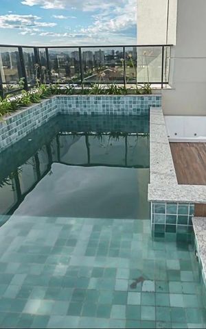 Apartamento à venda com 47m², 2 quartos e 2 vagas Apartamento à venda com 47m², 2 quartos e 2 vagasÁrea comum - Piscina