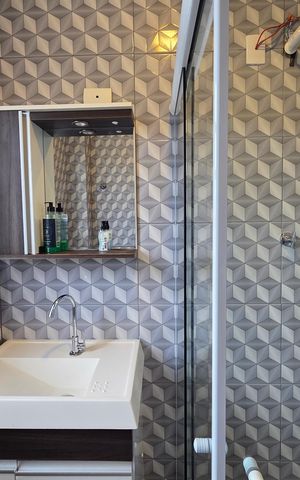 Apartamento para alugar com 61m², 1 quarto e 1 vaga Apartamento para alugar com 61m², 1 quarto e 1 vagaBanheiro