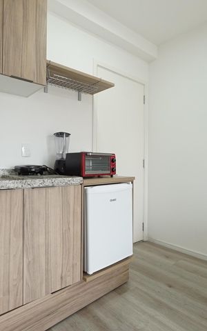 Studio para alugar com 28m², 1 quarto e 1 vagaCozinha