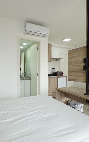 Studio para alugar com 28m², 1 quarto e 1 vagaQuarto