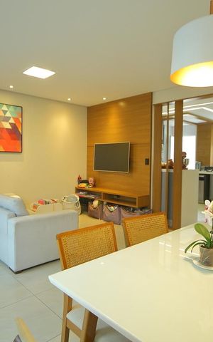 Casa de condomínio à venda com 118m², 3 quartos e 3 vagasSala