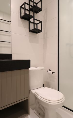 Apartamento à venda com 55m², 2 quartos e 1 vagaBanheiro Social