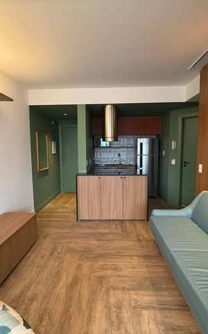 Apartamento para alugar com 49m², 1 quarto e 1 vaga
