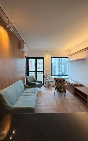 Apartamento para alugar com 49m², 1 quarto e 1 vaga