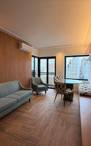 Apartamento para alugar com 49m², 1 quarto e 1 vaga