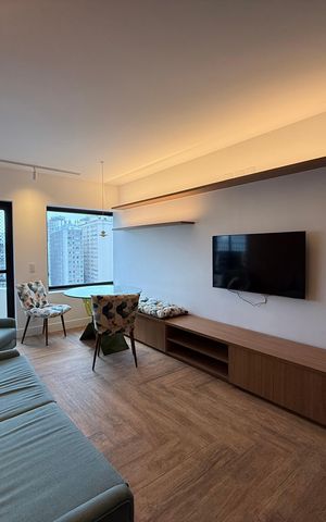 Apartamento para alugar com 49m², 1 quarto e 1 vaga
