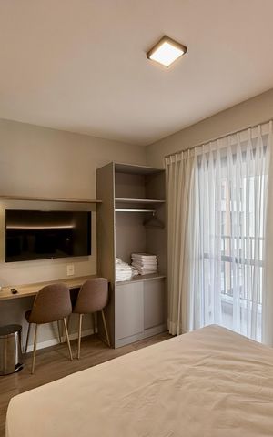 Studio para alugar com 24m², 1 quarto e sem vaga Studio para alugar com 24m², 1 quarto e sem vagaQuarto