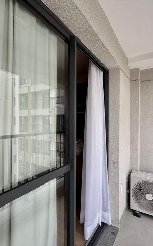 Studio para alugar com 24m², 1 quarto e sem vaga Studio para alugar com 24m², 1 quarto e sem vagaSacada