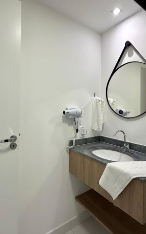 Studio para alugar com 24m², 1 quarto e sem vaga Studio para alugar com 24m², 1 quarto e sem vagaBanheiro