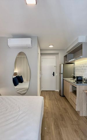 Studio para alugar com 24m², 1 quarto e sem vaga Studio para alugar com 24m², 1 quarto e sem vagaQuarto