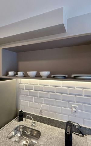 Studio para alugar com 24m², 1 quarto e sem vaga Studio para alugar com 24m², 1 quarto e sem vagaCozinha