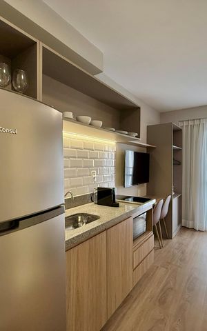 Studio para alugar com 24m², 1 quarto e sem vaga Studio para alugar com 24m², 1 quarto e sem vagaCozinha