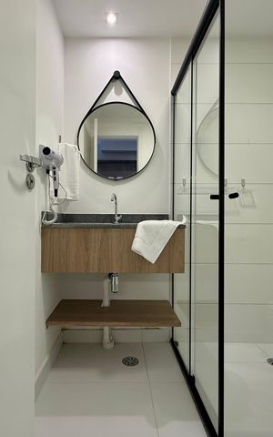 Studio para alugar com 24m², 1 quarto e sem vaga Studio para alugar com 24m², 1 quarto e sem vagaBanheiro
