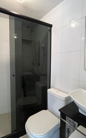Apartamento para alugar com 90m², 2 quartos e 1 vagaBanheiro social 