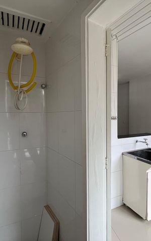 Apartamento para alugar com 90m², 2 quartos e 1 vagaBanheiro de serviço