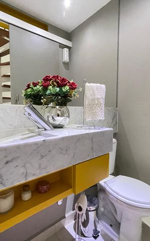 Casa de condomínio à venda com 141m², 3 quartos e 2 vagas Casa de condomínio à venda com 141m², 3 quartos e 2 vagasLavabo
