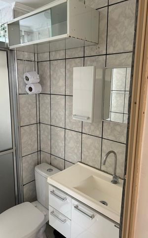 Apartamento à venda com 44m², 2 quartos e sem vaga Apartamento à venda com 44m², 2 quartos e sem vagaBanheiro