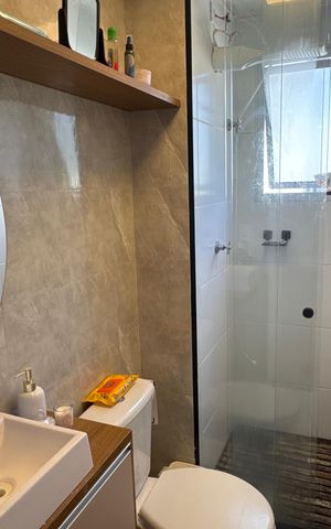 Apartamento para alugar com 47m², 2 quartos e 1 vaga Apartamento para alugar com 47m², 2 quartos e 1 vagaBanheiro