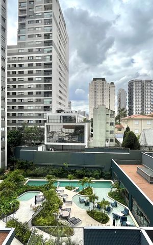 Studio para alugar com 40m², 1 quarto e 1 vaga Studio para alugar com 40m², 1 quarto e 1 vagaVista da Varanda