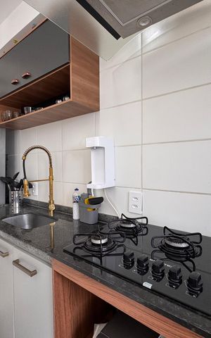 Apartamento para alugar com 56m², 2 quartos e 1 vaga Apartamento para alugar com 56m², 2 quartos e 1 vagaCozinha e Área de Serviço