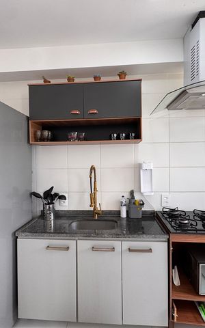 Apartamento para alugar com 56m², 2 quartos e 1 vaga Apartamento para alugar com 56m², 2 quartos e 1 vagaCozinha e Área de Serviço