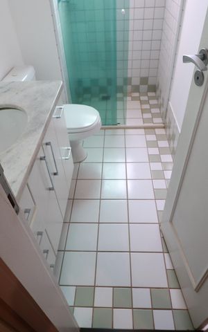 Apartamento para alugar com 128m², 3 quartos e 2 vagasBanheiro suite 1