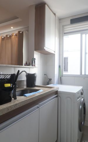 Apartamento para alugar com 43m², 2 quartos e 1 vagaCozinha e Área de Serviço