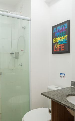 Studio à venda com 25m², 1 quarto e sem vaga Studio à venda com 25m², 1 quarto e sem vagaBanheiro