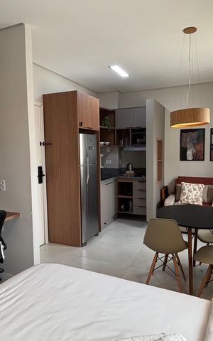 Studio para alugar com 28m², 1 quarto e sem vaga