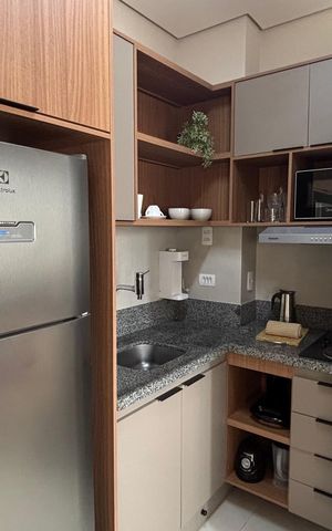 Studio para alugar com 28m², 1 quarto e sem vaga