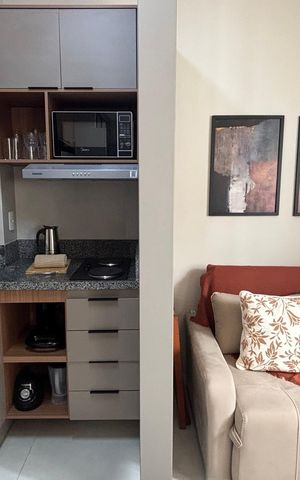 Studio para alugar com 28m², 1 quarto e sem vaga