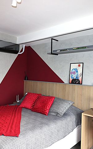 Studio para alugar com 28m², 1 quarto e 1 vagaEspaço integrados