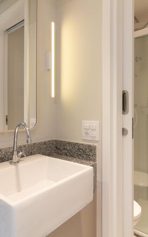 Apartamento para alugar com 32m², 1 quarto e 1 vaga Apartamento para alugar com 32m², 1 quarto e 1 vagaBanheiro
