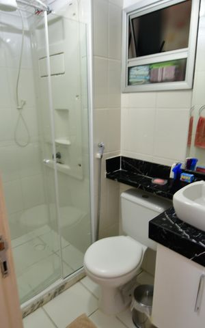 Apartamento à venda com 55m², 2 quartos e 1 vagaBanheiro Social