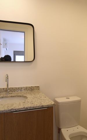 Apartamento para alugar com 25m², 1 quarto e sem vagaBanheiro da Suíte