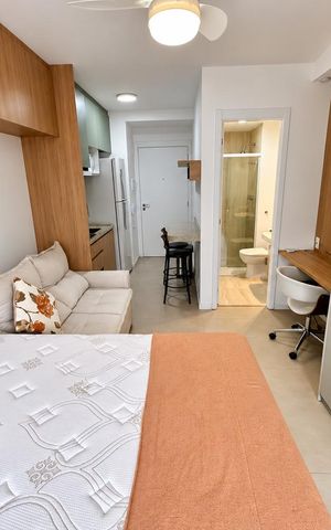 Studio para alugar com 24m², 1 quarto e sem vagaStudio