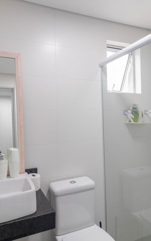 Casa de condomínio à venda com 115m², 3 quartos e 1 vaga Casa de condomínio à venda com 115m², 3 quartos e 1 vagaBanheiro Social