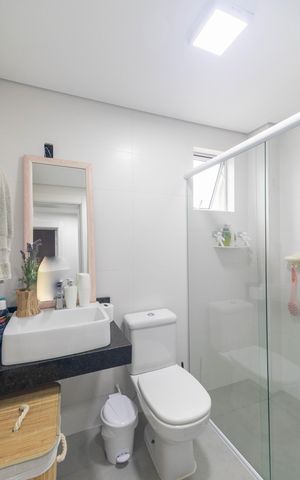 Casa de condomínio à venda com 115m², 3 quartos e 1 vaga Casa de condomínio à venda com 115m², 3 quartos e 1 vagaBanheiro Social