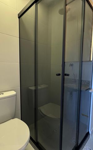 Apartamento para alugar com 30m², 1 quarto e sem vaga Apartamento para alugar com 30m², 1 quarto e sem vagaBanheiro da Suíte