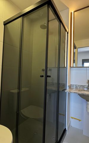 Apartamento para alugar com 30m², 1 quarto e sem vaga Apartamento para alugar com 30m², 1 quarto e sem vagaBanheiro da Suíte